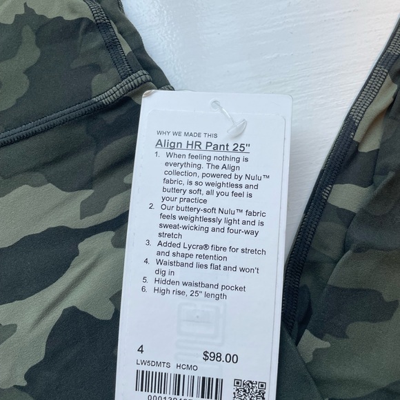 camo align pant 25” - Picture 2 of 3